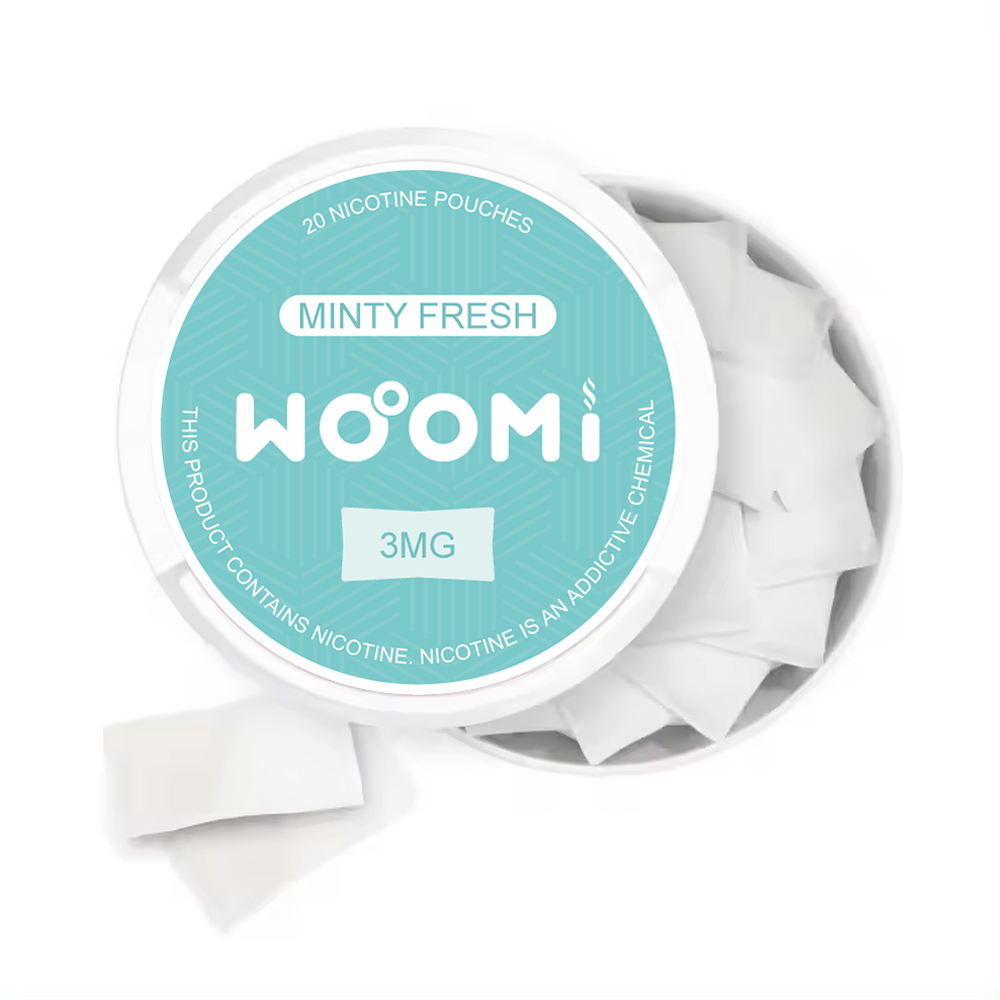 Woomi Tobacco Free Nicotine Pouches-- Minty Fresh(3mg)
