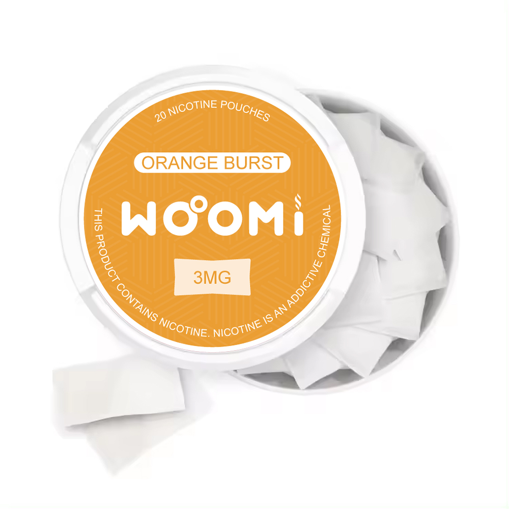 Woomi Tobacco Free Nicotine Pouches-- Orange Bursh(3mg)