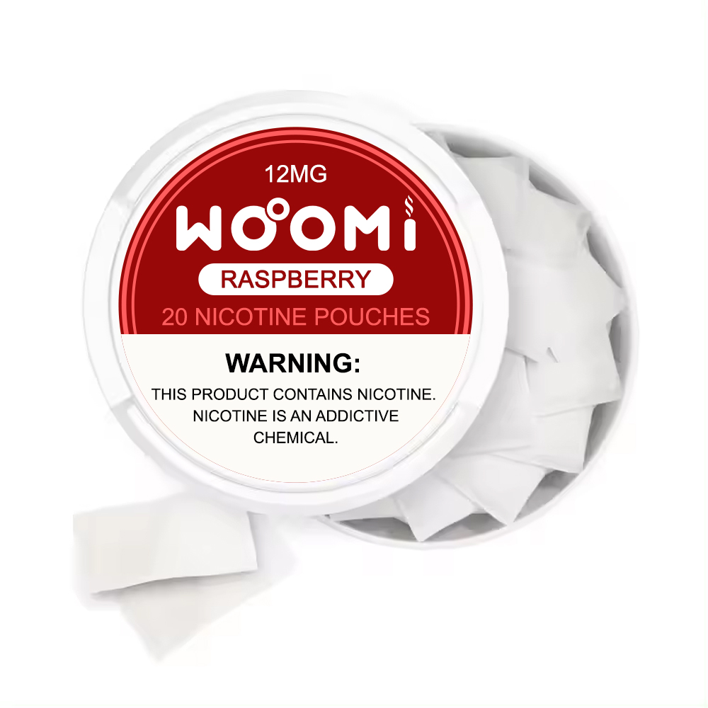 Woomi Tobacco Free Nicotine Pouches-- Raspberry(12mg)