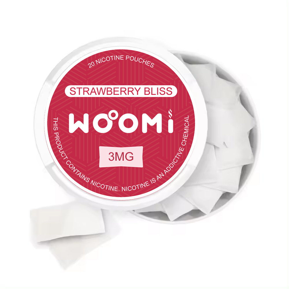 Woomi Tobacco Free Nicotine Pouches-- Strawberry Bliss(3mg)