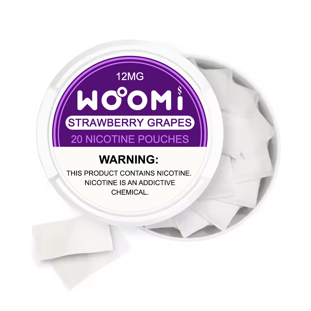 Woomi Tobacco Free Nicotine Pouches-- Strawberry Graps(12mg)