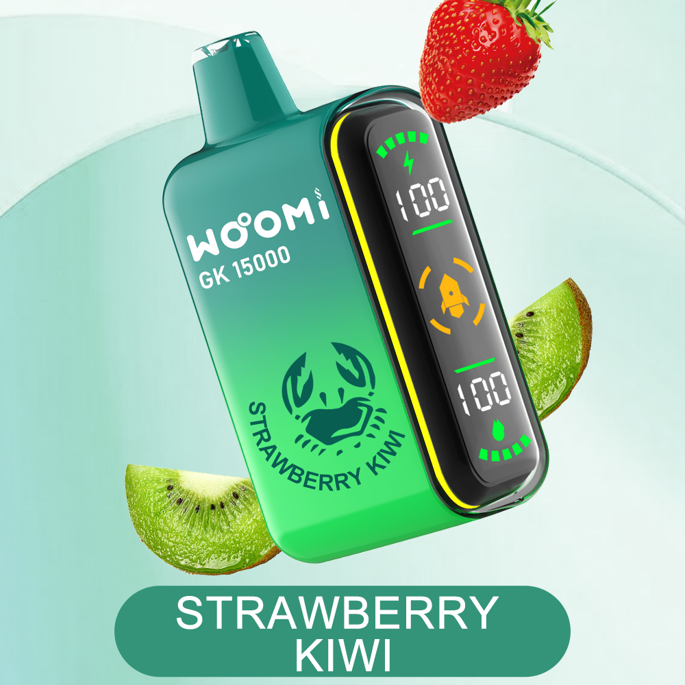 Woomi GK 15000 Puffs Disposable Vapes -- Strawberry Kiwi