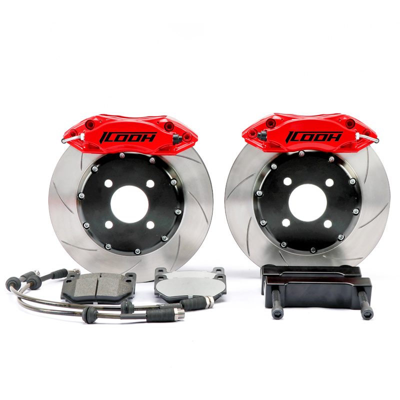 Racing brake systems 16 inch brake repairing kits 4 pot for nissan GT-R R32
