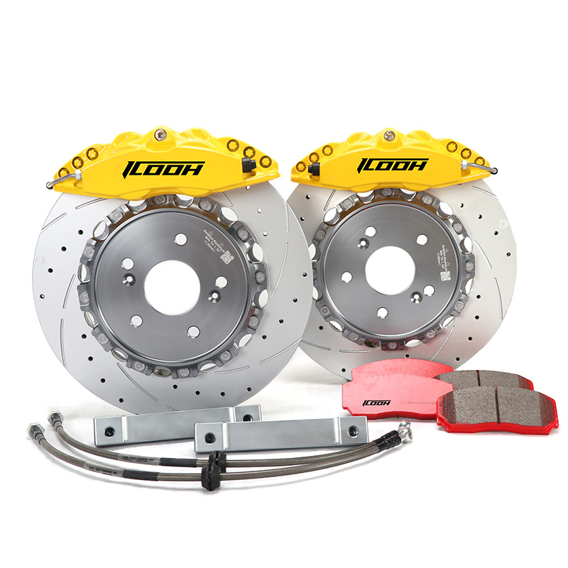 18 inches front brake auto racing braking systems 4 pot brake kits for subaru forest