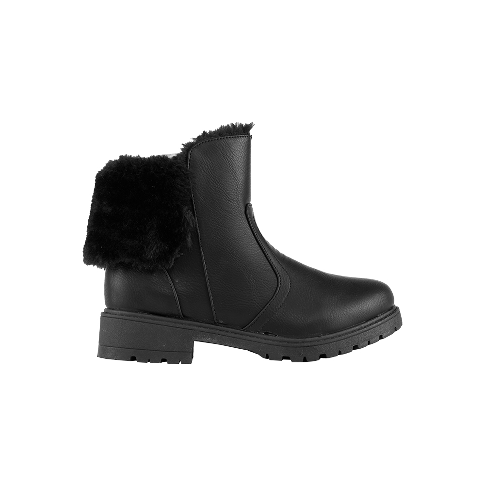 Wide Fit Fashion Classic Ankle Fur Boot