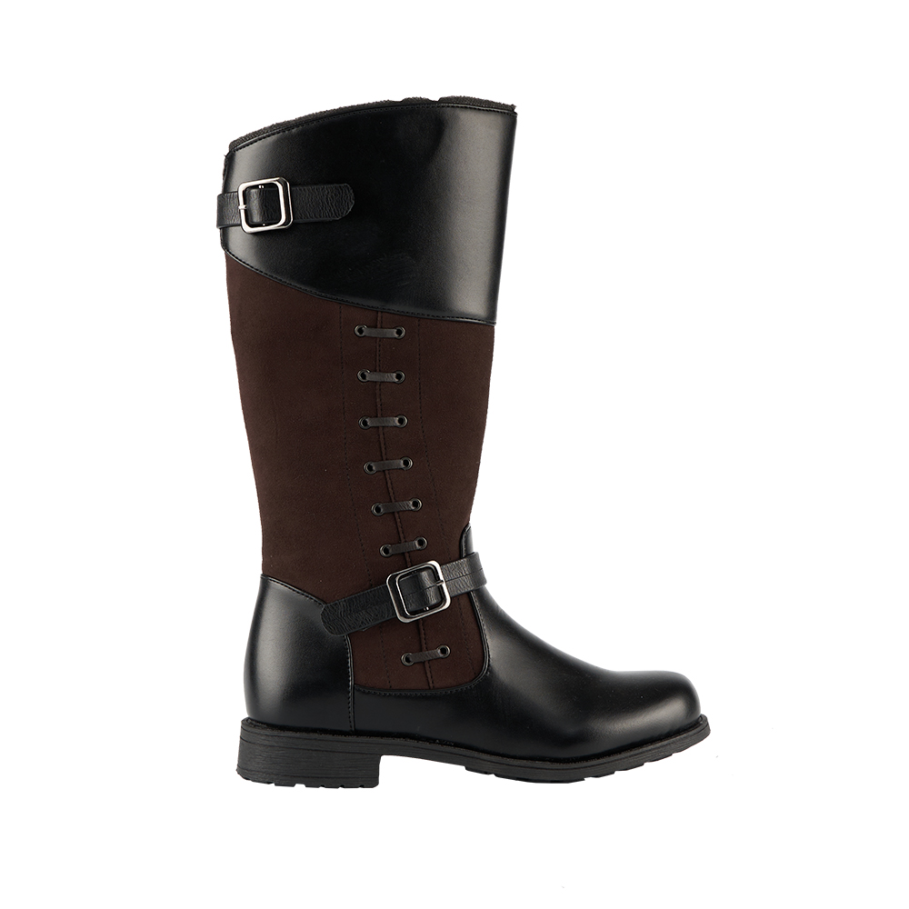 Clare Boot with High Zip-Up Design