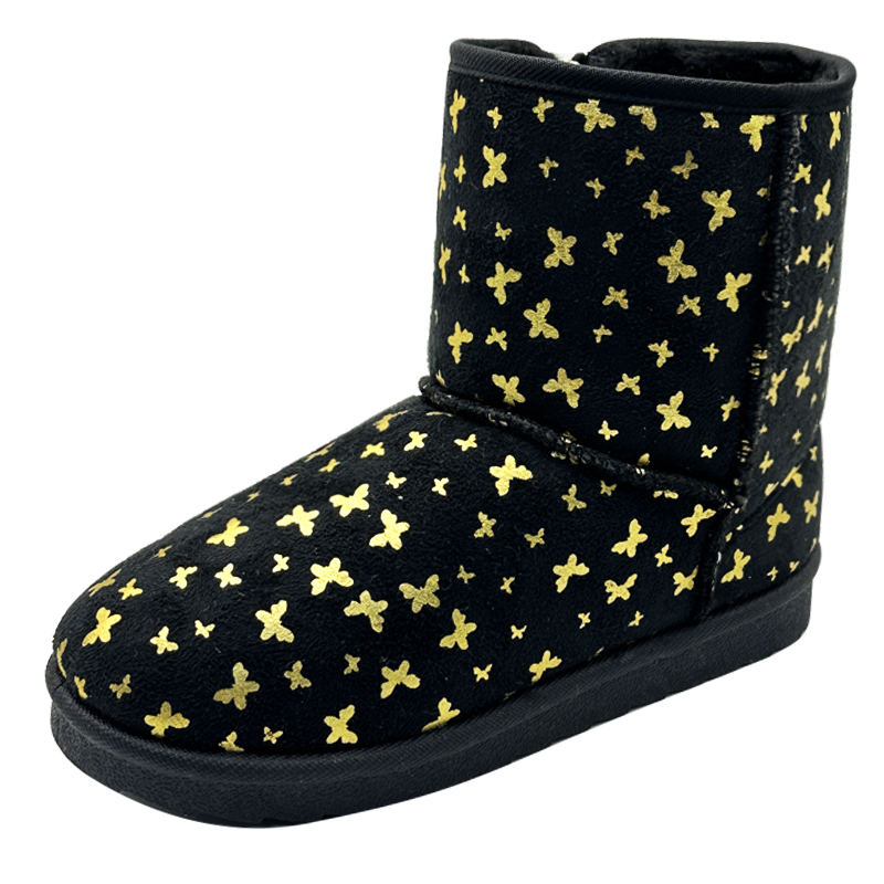 Kids Classic Boot with Gold Butterfly