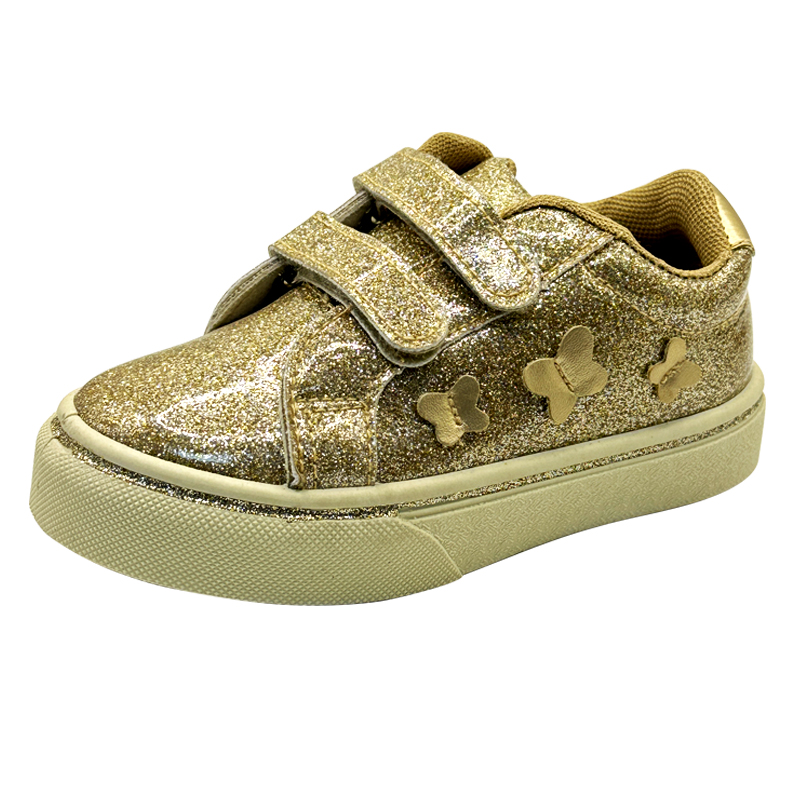 Kids Gold Glitter Sneaker