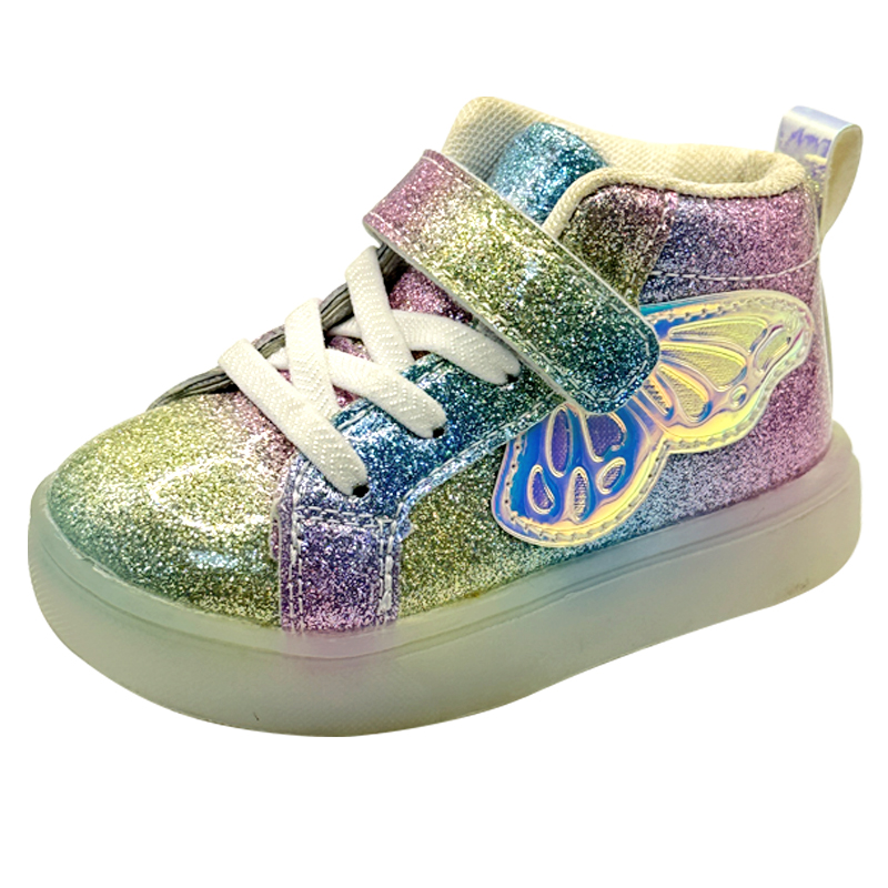 Kids Butterfly Glitter Sneaker
