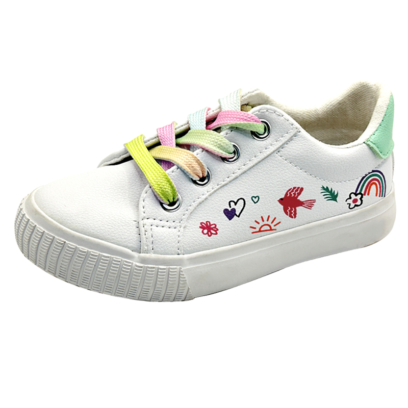 Kids Printed Lace Up Sneaker: Fun and Colorful Footwear for Active Kids