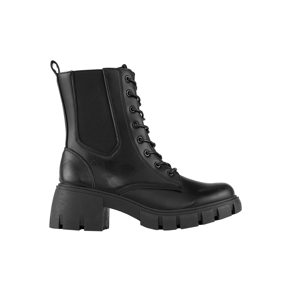 Kids Lace Up Combat Ankle Boot