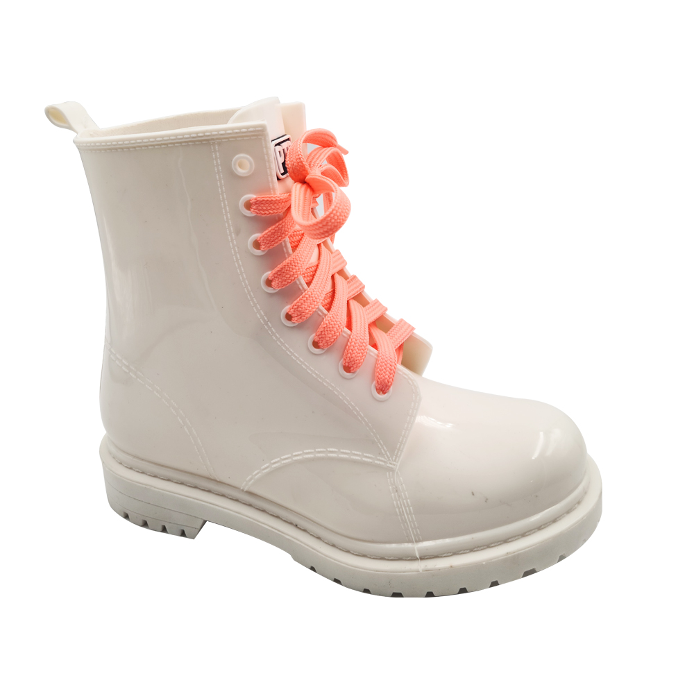 Women Rain Boot with Lace Up