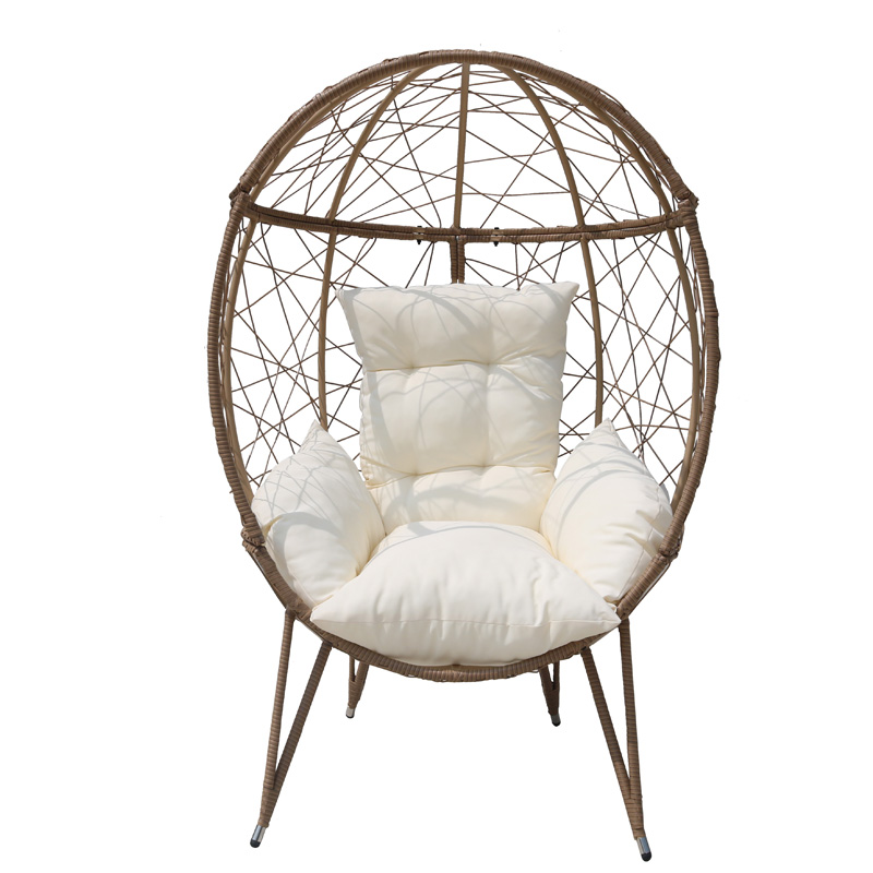 Мебель из ротанга, продажа уличной мебели, пластиковая плетеная мебель для патио, негабаритное кресло-яйцо, стоящее кресло-яйцо