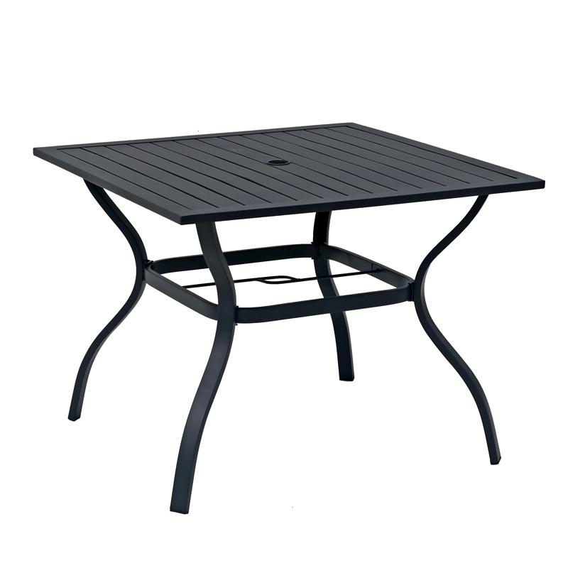 Large outdoor dining table metal outd...