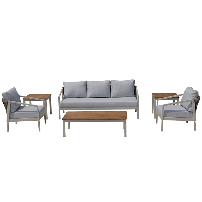 Novo conjunto de sofá ao ar livre estilo moderno fora da mobília do pátio do jardim