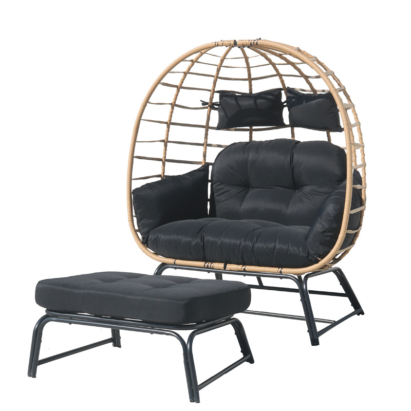 Садовая мебель для отдыха, мебель из ротанга, садовые стулья, металлический стул-корзина