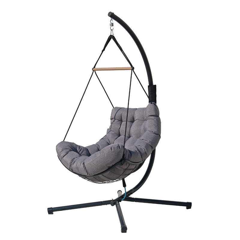 small package Best selling high quality garden rattan foldable rope indoor and outdoor swing chair