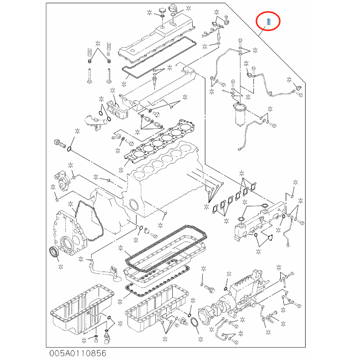 OEM 1-87814430-1 GASKET SET ENG OVERHAUL For ISUZU ZX450