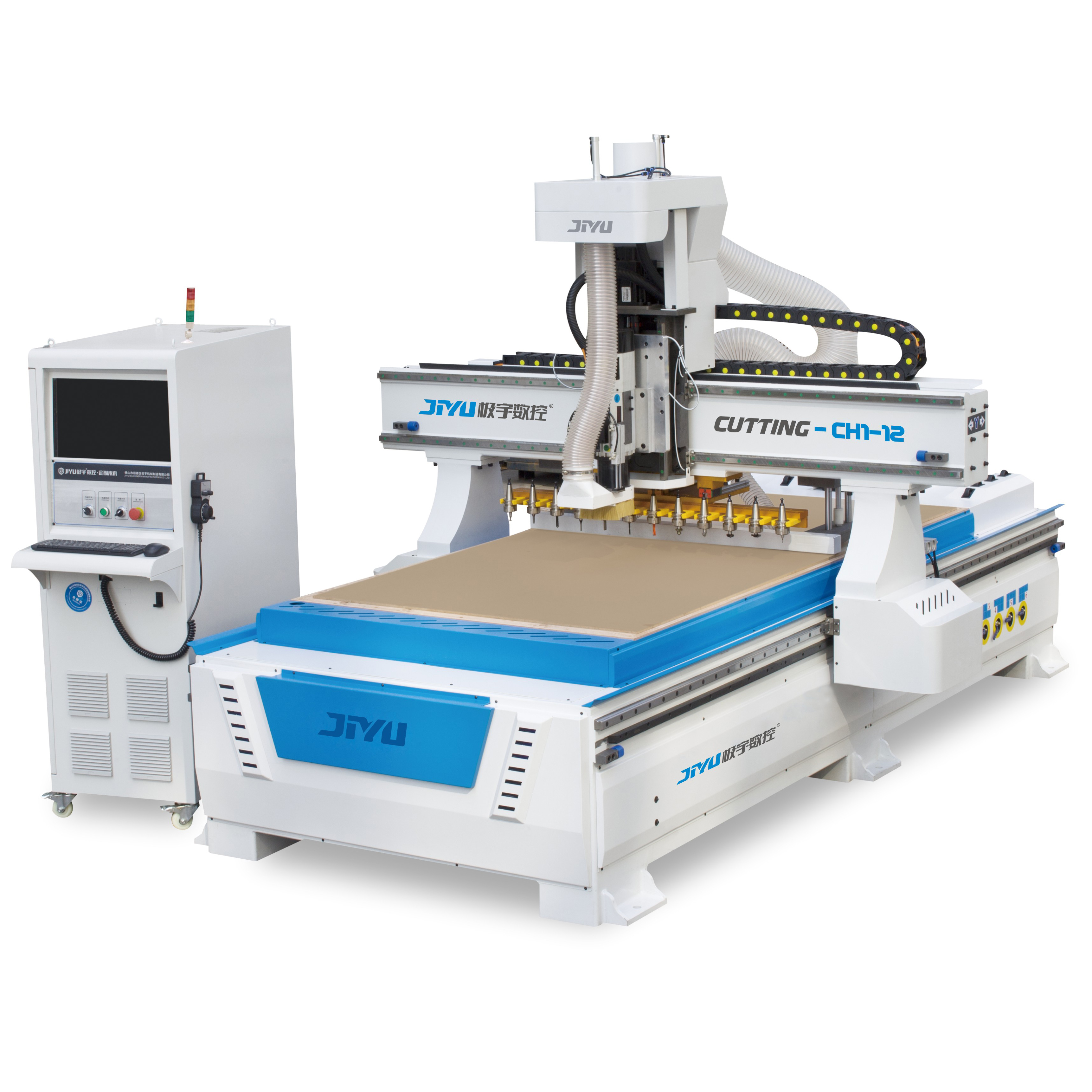 Máquina de corte CNC CH1-12 (revista de linha reta 12)