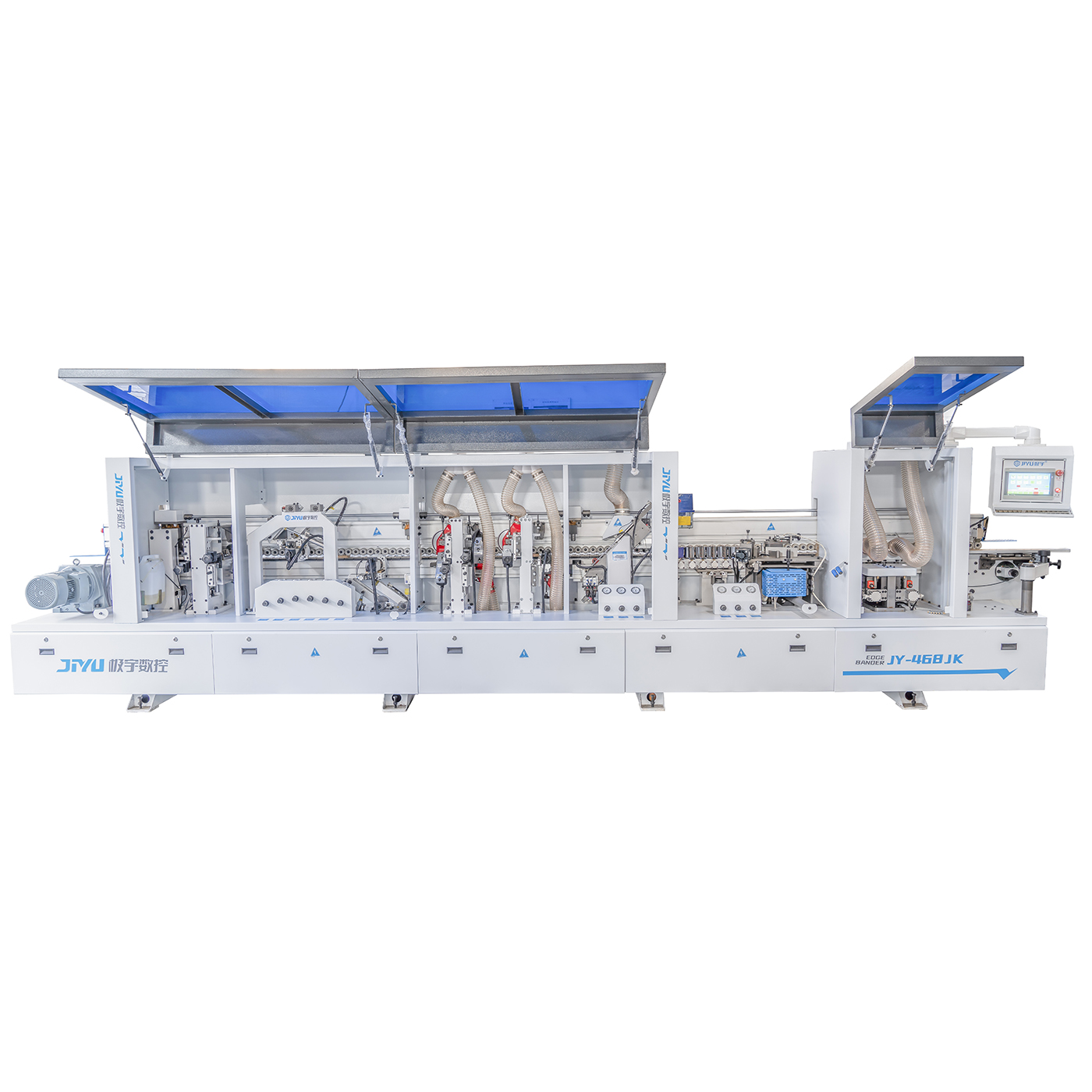 JY-468JK Automatic Edge Banding Machine With Pre-milling & Double trimming & Chamfering