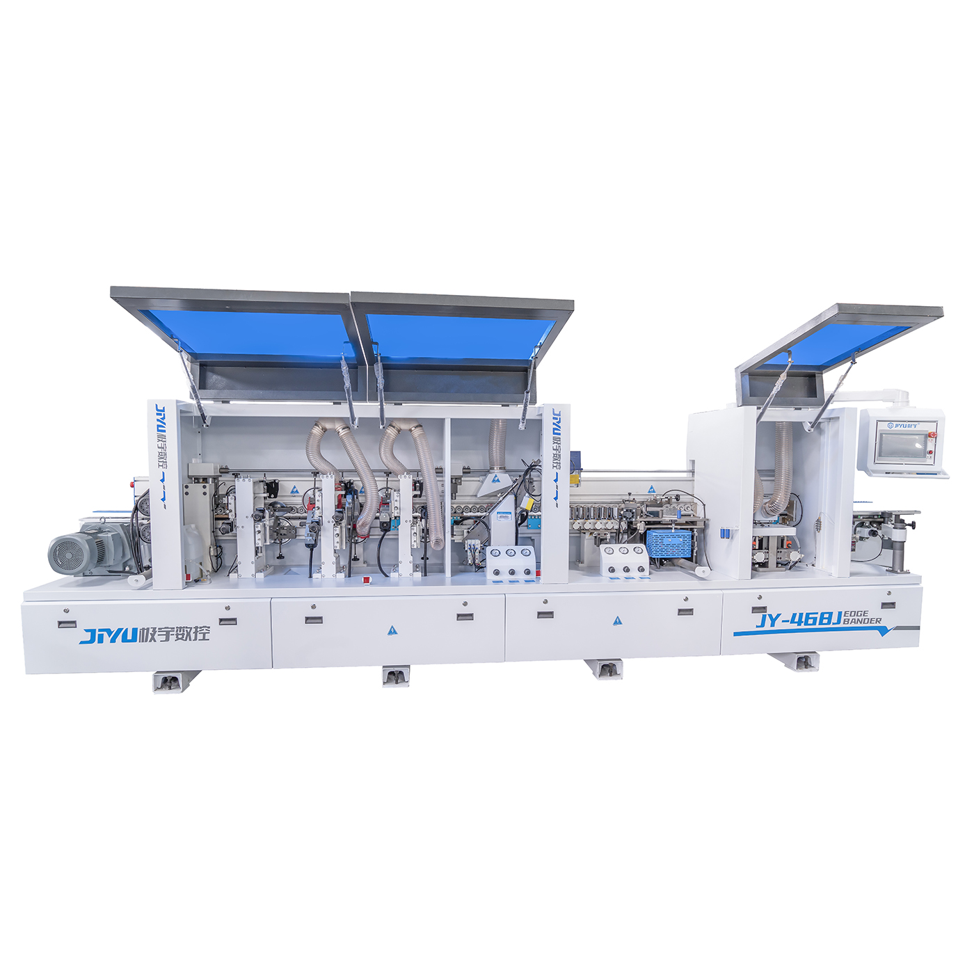 JY-468J Automatic Edge Banding Machine with pre-milling & double trimming