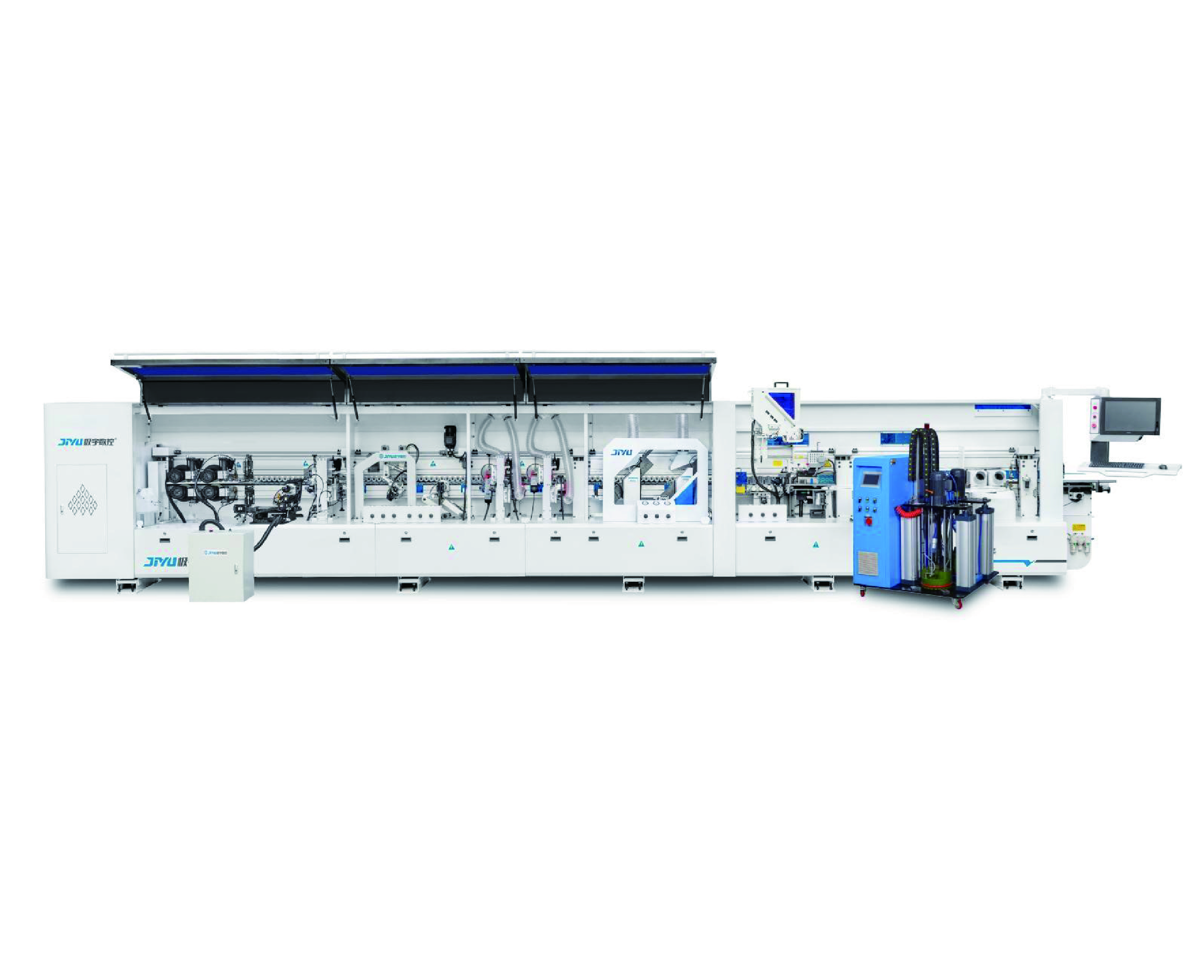 JY-668JKGSSQHC(PUR) Automatic Edge Banding Machine With Drilling side hole