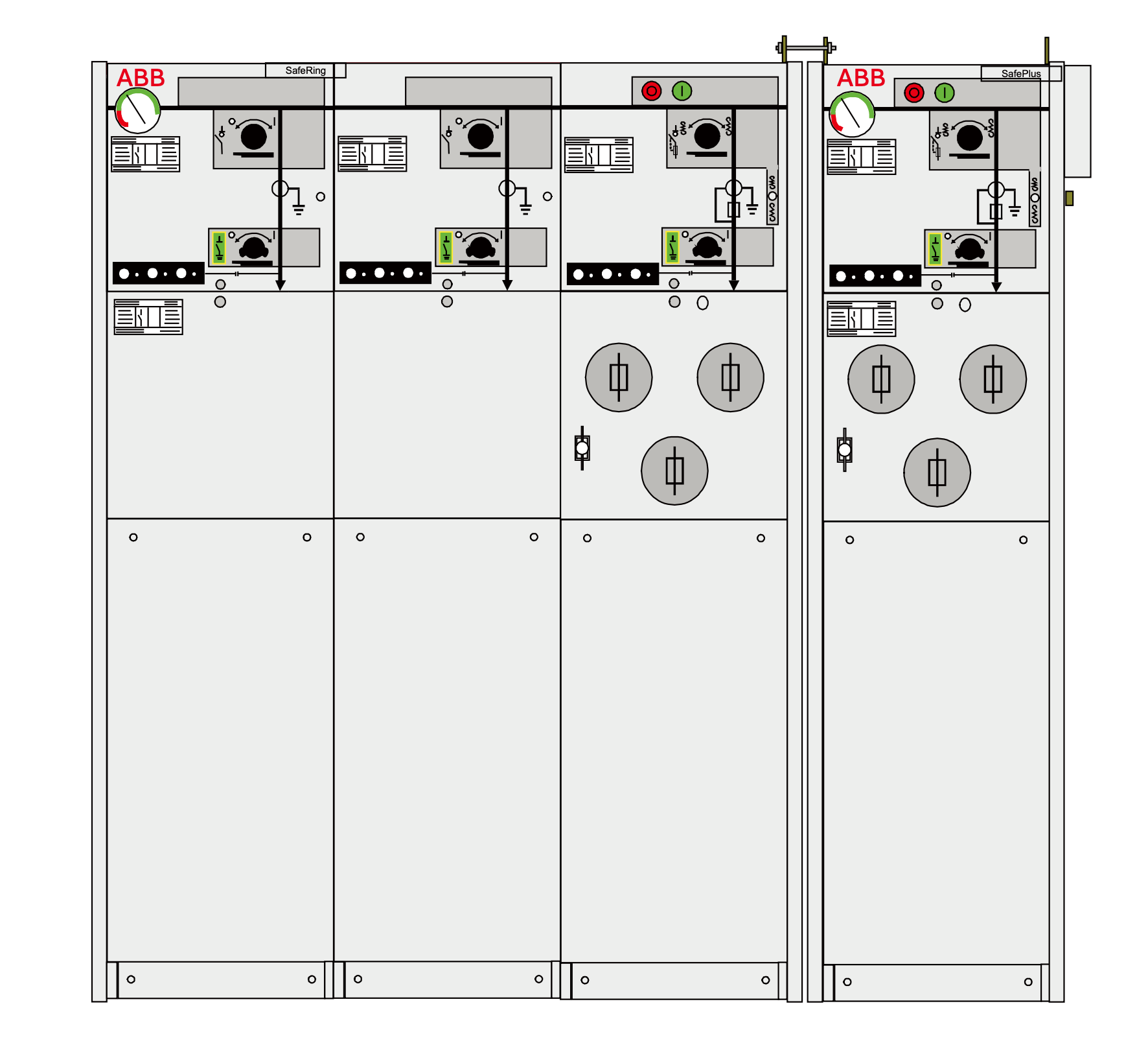6-40.5kV ABB safeplus switchgear panel
