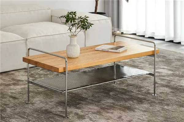 MORNINGSUN | The Beauty of the Fusion of Metal Mesh Elements and Crane Coffee Table