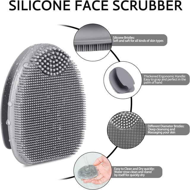 Silicone Facial Cleansing Brush The Ultimate Skin Care Companion for All Skin Types 25du