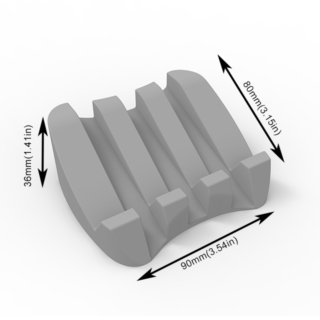 Soap shape design Soft Silicone Anti-Slip Soap Dish-9ilo