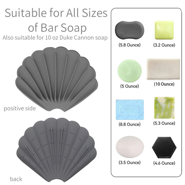 Silicone Seashell Soap Holder&Dish Elegance Meets Functionality