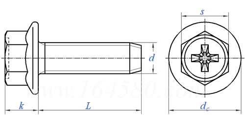 Galvanized DIN6921 cross flange bolt (1)sx6