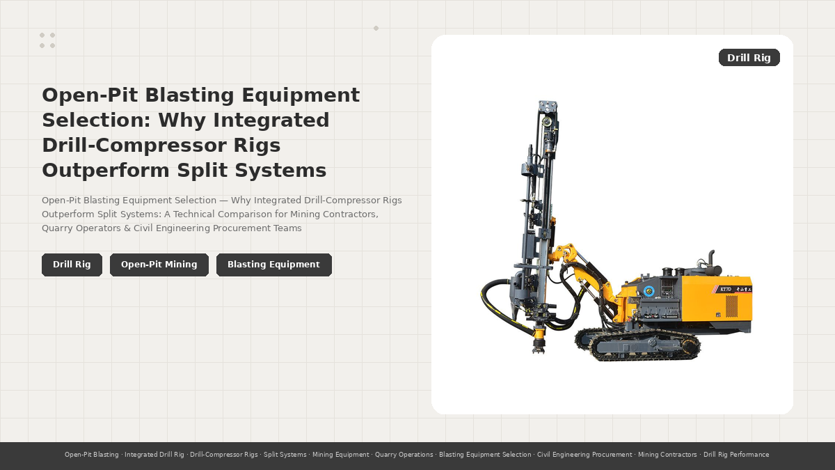 Open-Pit Blasting Equipment Selection: Why Integrated Drill-Compressor Rigs Outperform Split Systems