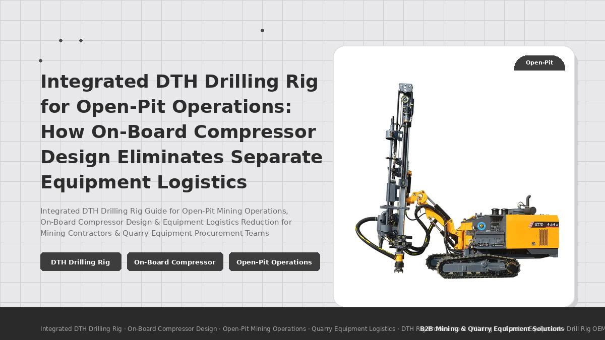 Integrated DTH Drilling Rig for Open-Pit Operations: How On-Board Compressor Design Eliminates Separate Equipment Logistics
