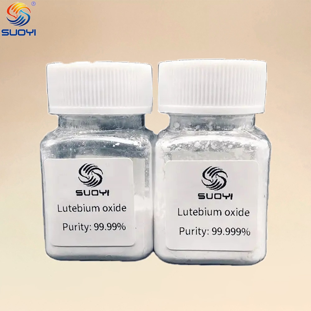 SUOYI 99,99 % - 99,999 % Lu2O3 Poudre blanche d'oxyde de lutécium CAS 12032-20-1
