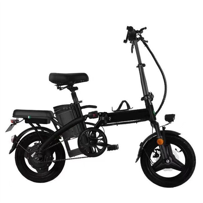 Bicicleta elétrica dobrável leve com bateria de lítio