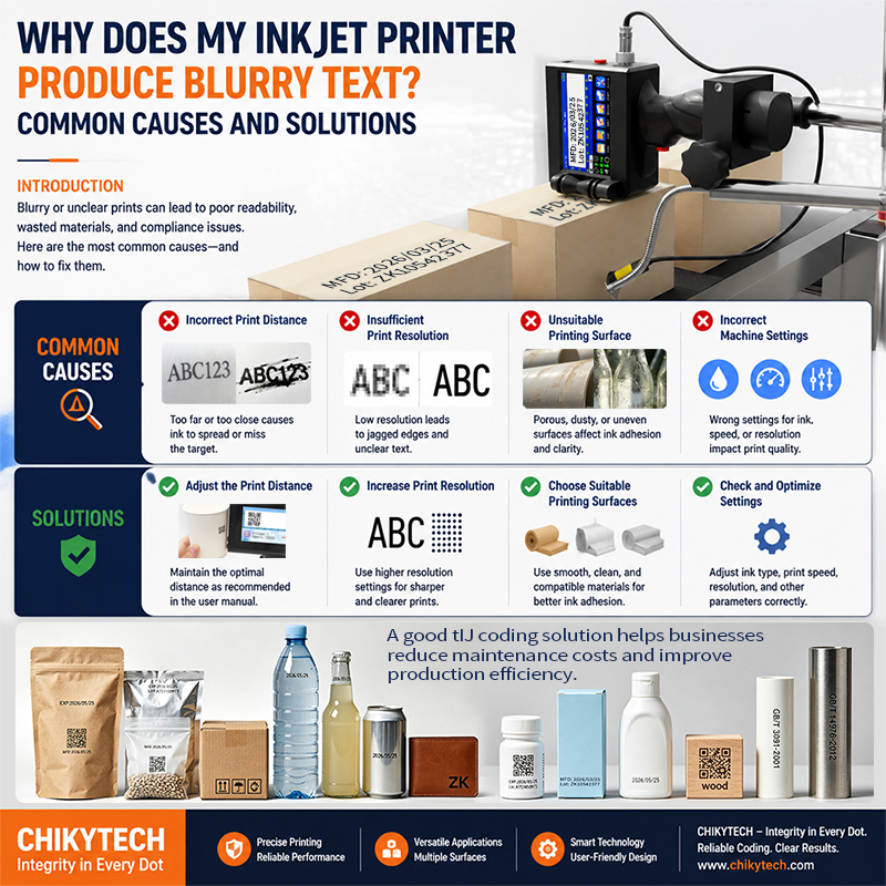 Why Does My Inkjet Printer Produce Blurry Text? Common Causes and Solutions Introduction
