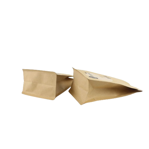 Bolsas de papel de fondo plano