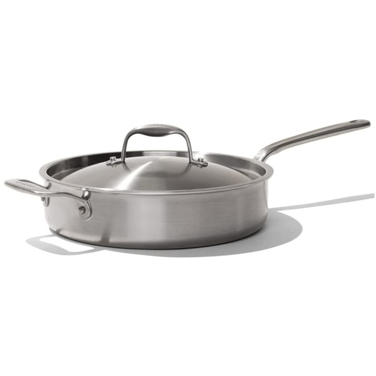 Proshui 9.5 inch 5-ply stainless steel deep fry pan