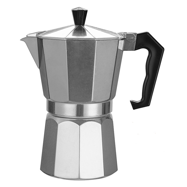 2/3/4/6/9/12 cup stovetop espresso maker stainless steel moka pot with bakelite handle
