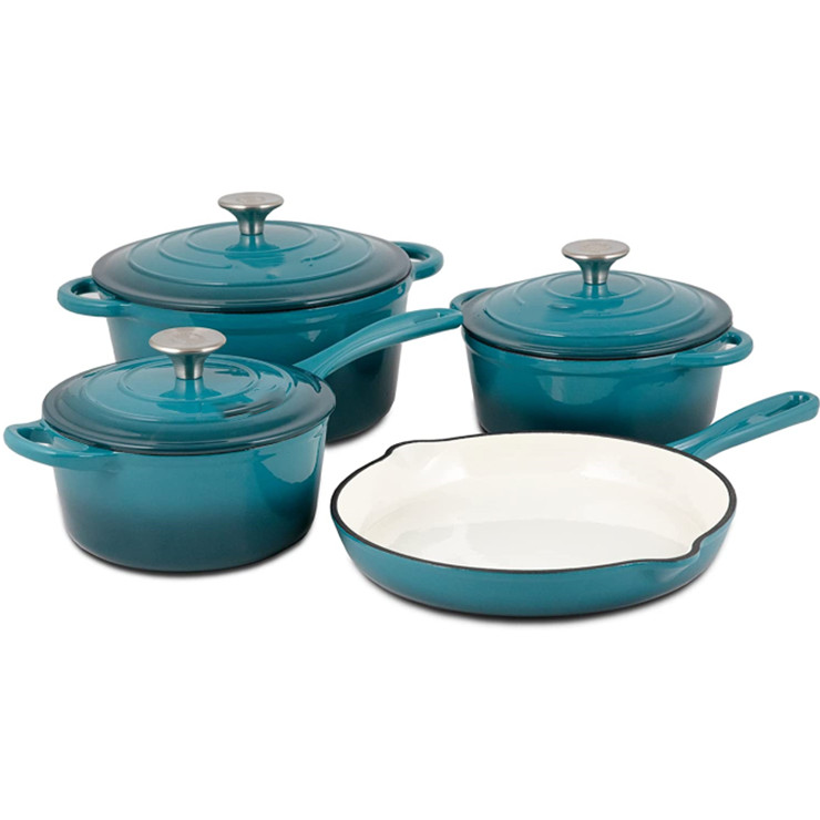 Enameled Dutch Oven Pots and Pans Non...