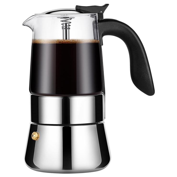 One Stop Solution Moka Espresso Pot Suppliers Stainless Steel Coffee Maker stovetop espresso Moka Pot