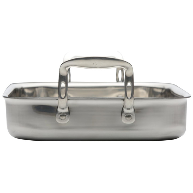 Large 14 Inch triply stainless steel roaster pan chicken pot