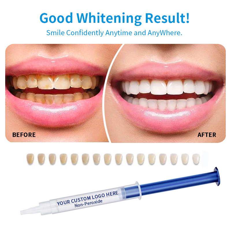 OEM Home Use Non-Peroxide Teeth Whitening Gel Syringe (11)3oy