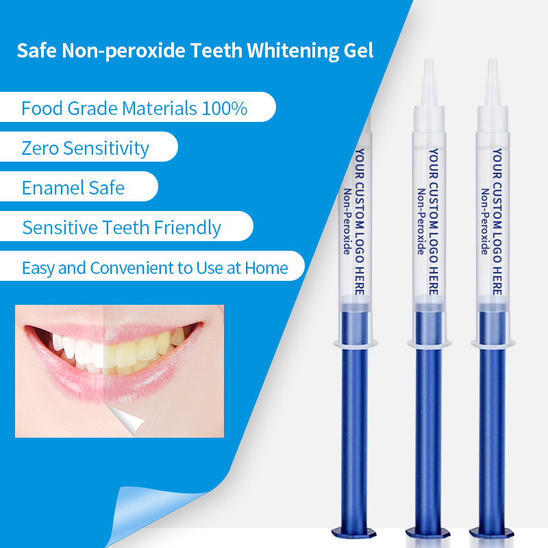 Non-peroxide teeth whitening gel syringe GW-GNP01 002h12