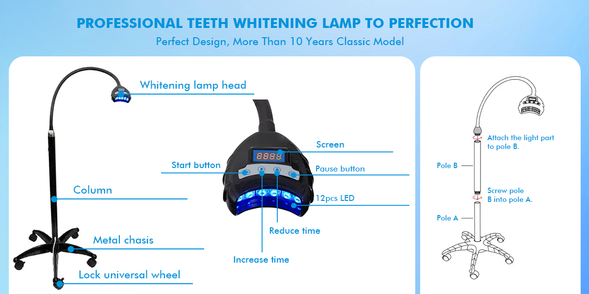 Teeth whitening light GW-L600P 004k9s