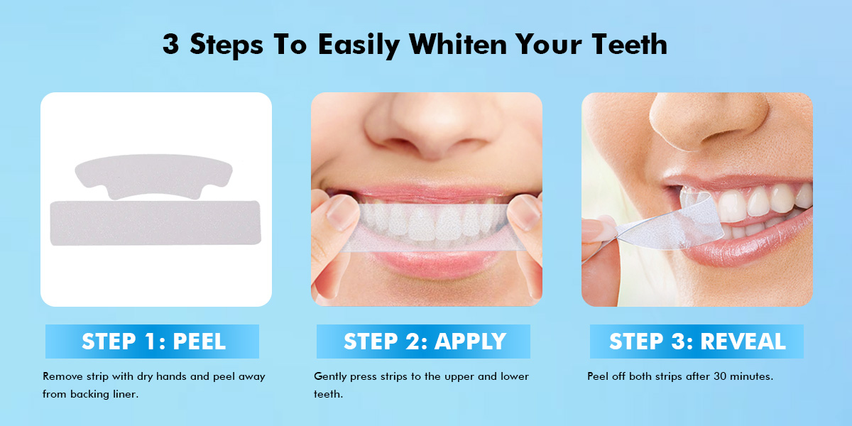 Dry teeth whitening strips GW-SP03D 0063e4