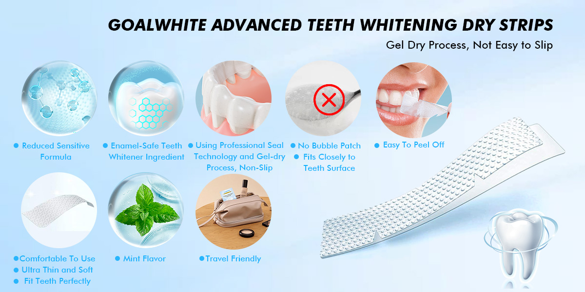 Dry teeth whitening strips GW-SP03D 0012ok