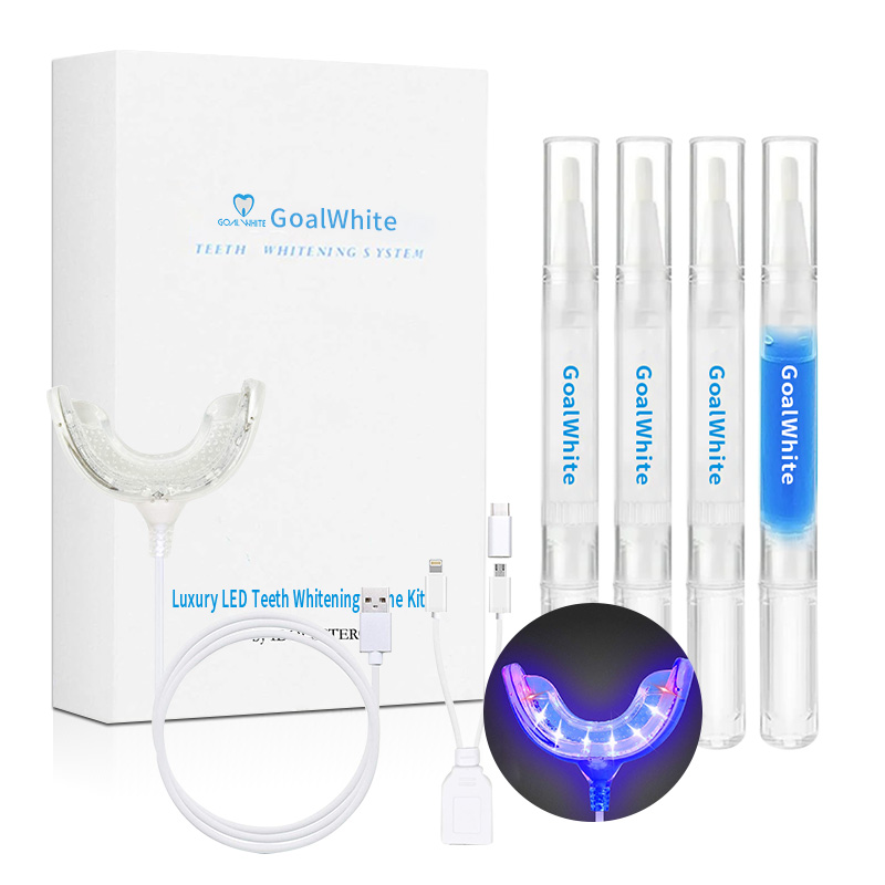 OEM New Technology Teeth Whitening Home Kit With Blue & Red LED Light