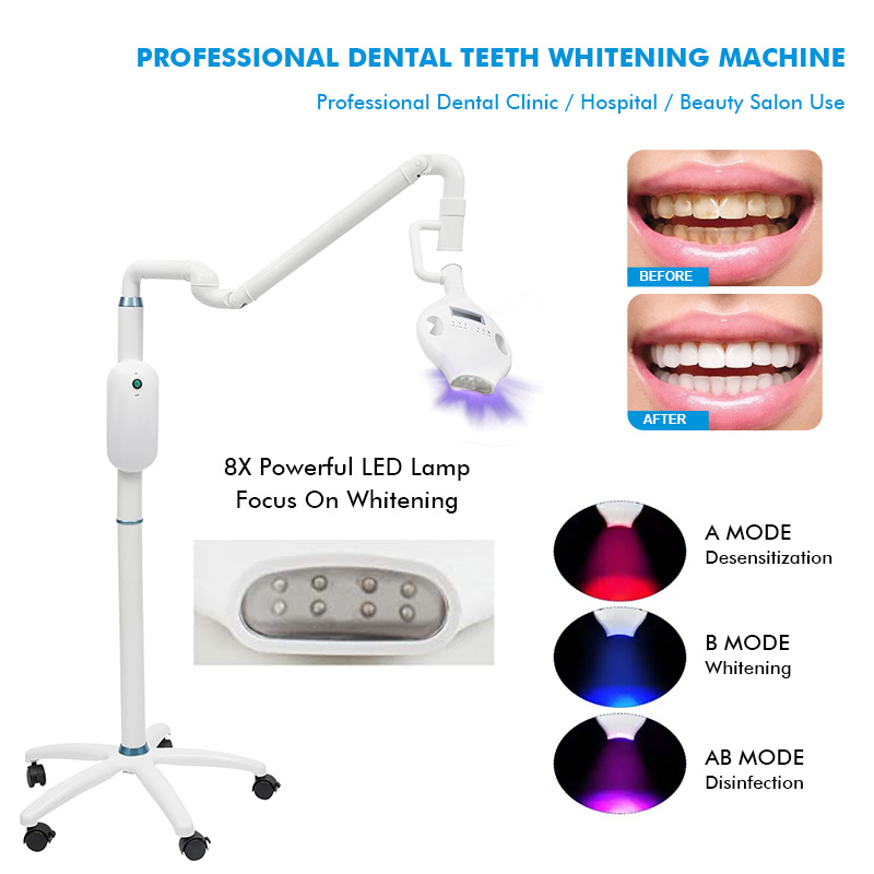 Professional High Power Dental LED Teeth Whitening Lamp Mobile Model For Clinic Salon Use